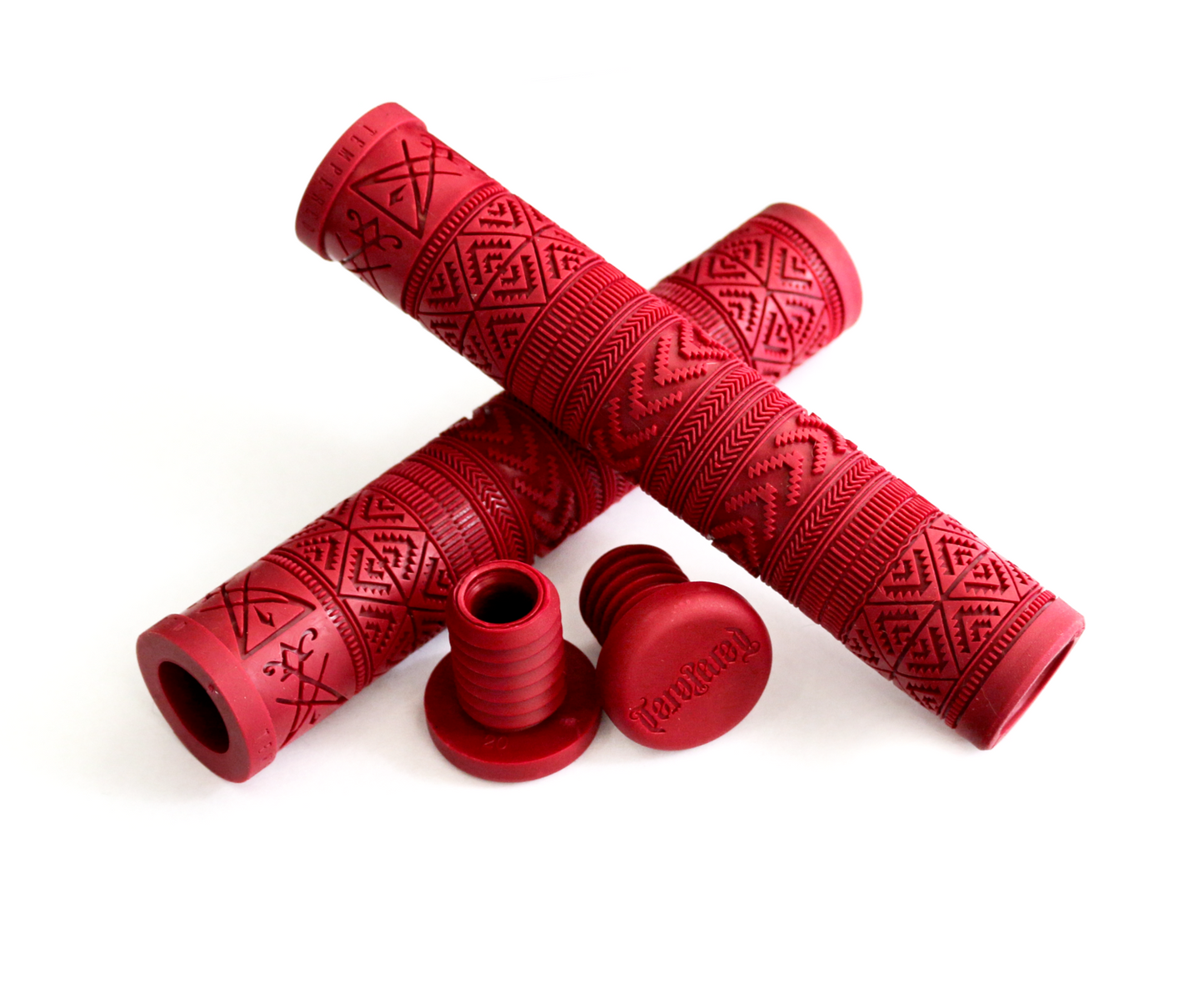 Tempered Zephyr BMX Grips - Flangeless