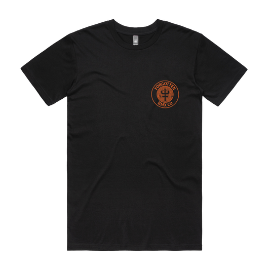 Forgotten BMX Circle logo Orange print T-Shirt