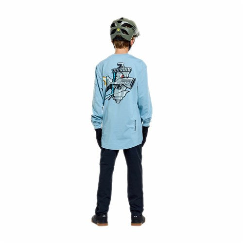 TLD 26.1 YTH RUCKUS RIDE LS TEE CARBS DAWN BLUE
