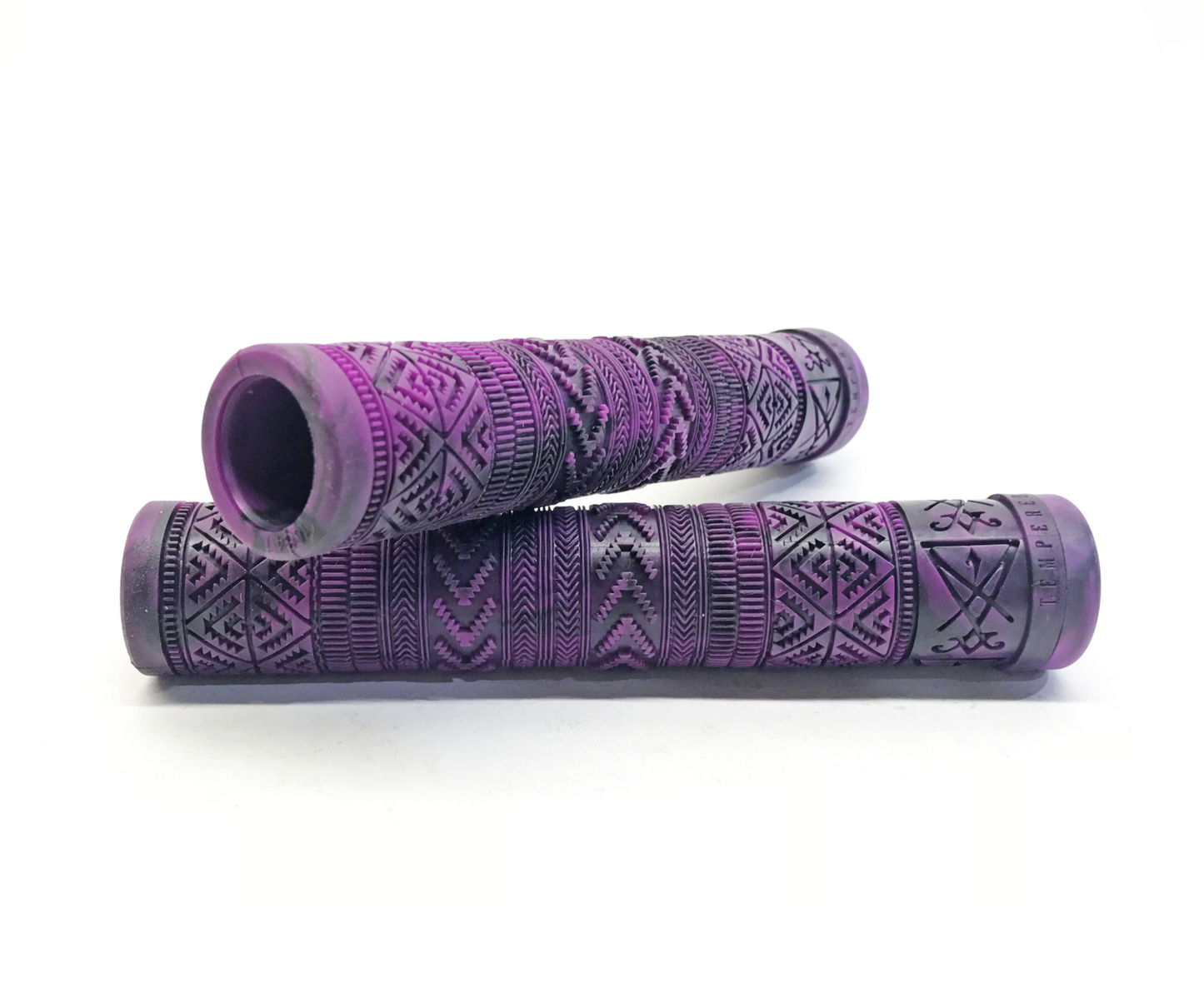 Tempered Zephyr BMX Grips - Flangeless