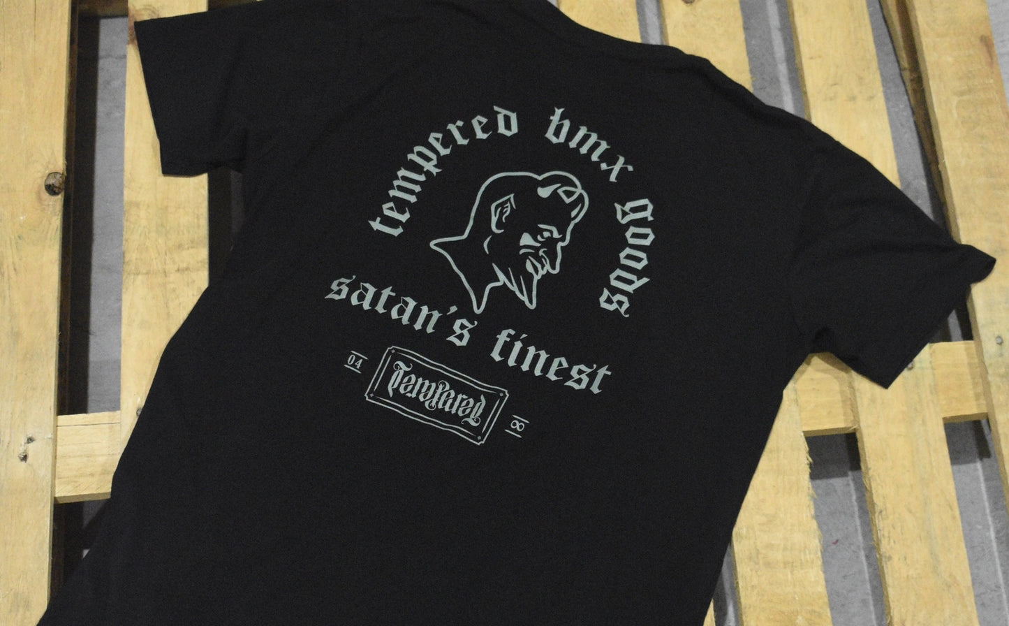 Tempered Goods, Satans Finest Ss Tee - Black
