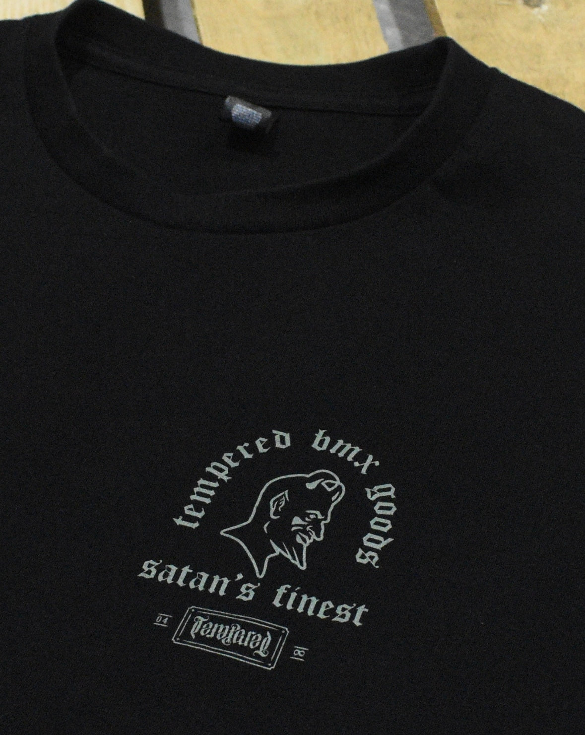 Tempered Goods, Satans Finest Ss Tee - Black