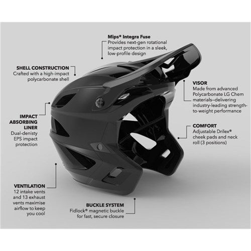 TLD 26.2 STAGE STUNT HELMET MIPS DRONE BLACK