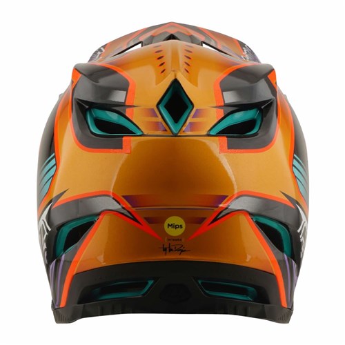 TLD 26.1 D4 CARBON HELMET MIPS CREST GOLD