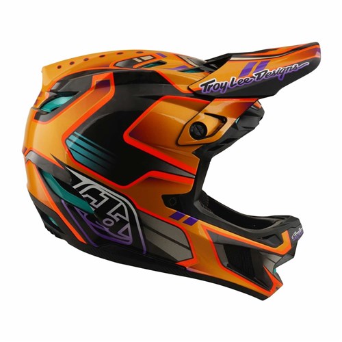 TLD 26.1 D4 CARBON HELMET MIPS CREST GOLD