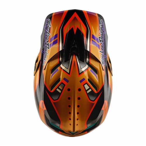 TLD 26.1 D4 CARBON HELMET MIPS CREST GOLD