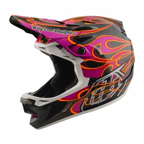 TLD 26.1 D4 CARBON HELMET MIPS TORCHED CARBON / MAGENTA