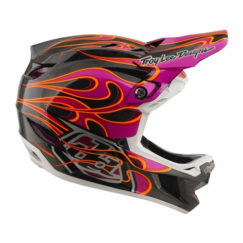 TLD 26.1 D4 CARBON HELMET MIPS TORCHED CARBON / MAGENTA