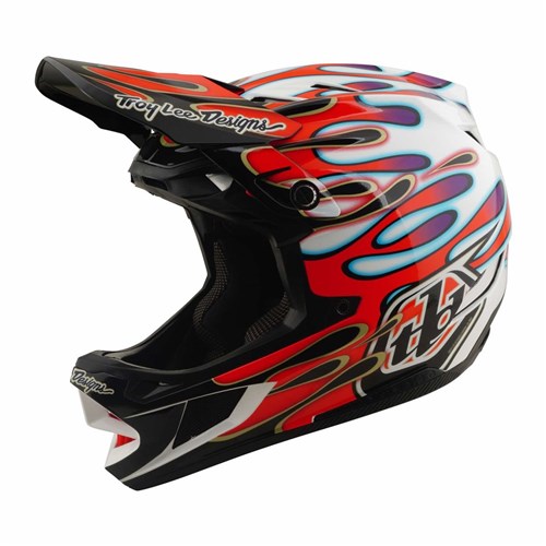 TLD 26.1 D4 COMPOSITE HELMET MIPS OVERSPRAY WHITE / RED