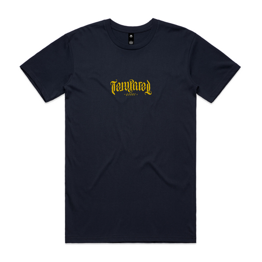 Tempered Logo Tee - Navy