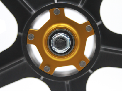 SKYWAY TUFF Graphite Gold 9T Rivet 20" Wheel Set