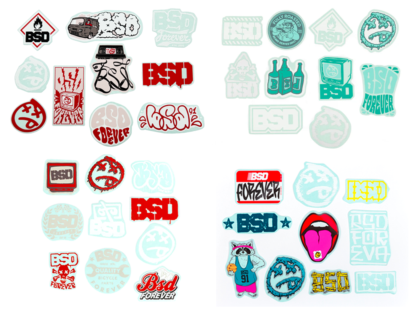 BSD Assorted Sticker Pack – Bmx Centre