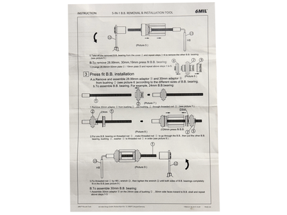 6MIL BT-01 BB Installation/Removal Tool