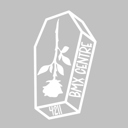 BMX Centre Coffin Vinyl Cut Sticker