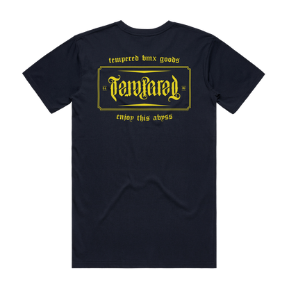 Tempered Crest Logo T-shirt - Navy