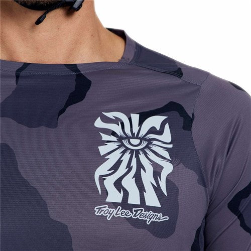 TLD 26.1 SKYLINE PRO LS JERSEY FLOW CAMO CARBON