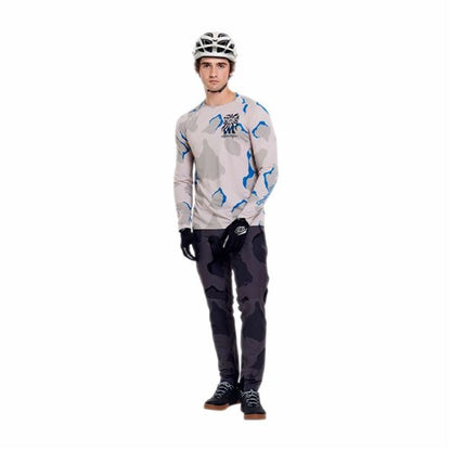 TLD 26.1 SKYLINE PRO LS JERSEY FLOW CAMO PUMICE