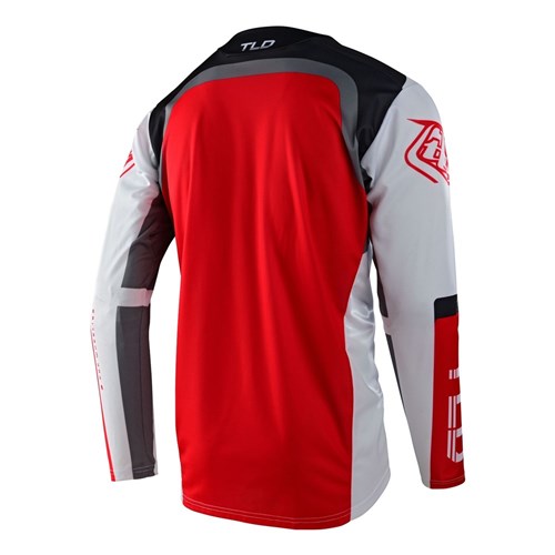 TLD 23 SPRINT JERSEY FRACTURA CHARCOAL / GLO RED