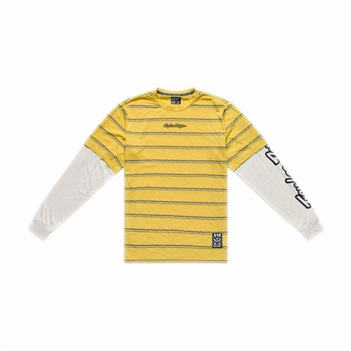 TLD 26.1 SKYLINE FAKIE RIDE LS JERSEY STRIPE BUTTER