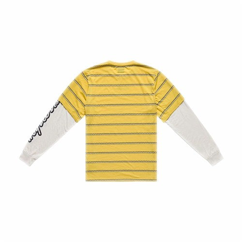 TLD 26.1 SKYLINE FAKIE RIDE LS JERSEY STRIPE BUTTER
