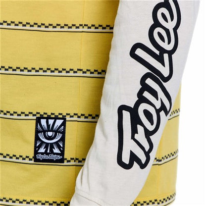 TLD 26.1 SKYLINE FAKIE RIDE LS JERSEY STRIPE BUTTER