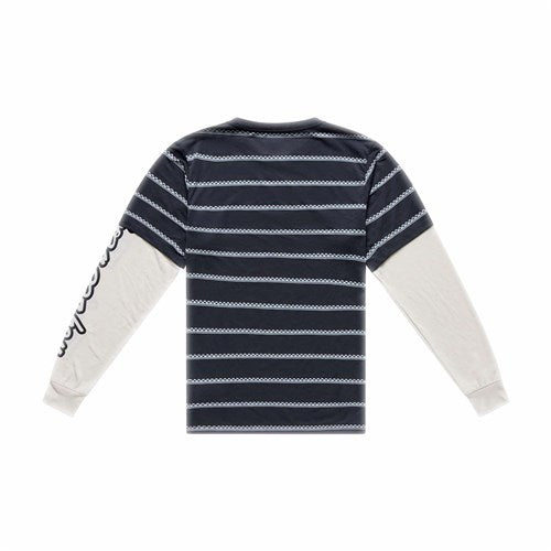 TLD 26.1 SKYLINE FAKIE RIDE LS JERSEY STRIPE CARBON