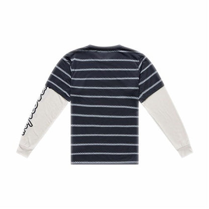 TLD 26.1 SKYLINE FAKIE RIDE LS JERSEY STRIPE CARBON