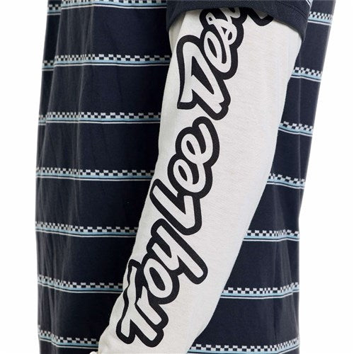TLD 26.1 SKYLINE FAKIE RIDE LS JERSEY STRIPE CARBON