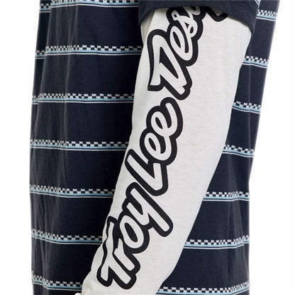 TLD 26.1 SKYLINE FAKIE RIDE LS JERSEY STRIPE CARBON