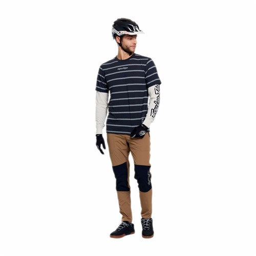 TLD 26.1 SKYLINE FAKIE RIDE LS JERSEY STRIPE CARBON