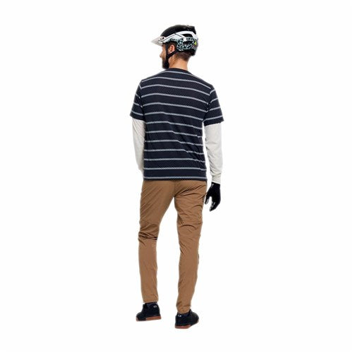 TLD 26.1 SKYLINE FAKIE RIDE LS JERSEY STRIPE CARBON