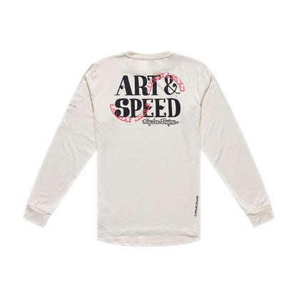 TLD 26.1 RUCKUS RIDE LS TEE ART & SPEED PUMICE