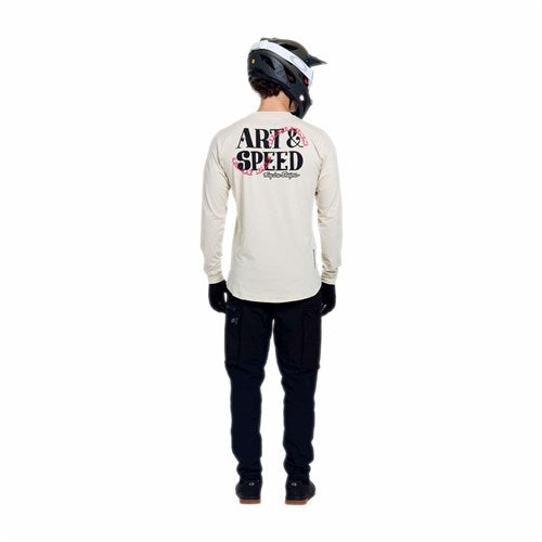 TLD 26.1 RUCKUS RIDE LS TEE ART & SPEED PUMICE