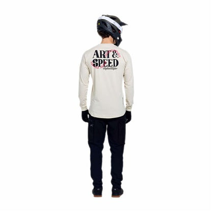 TLD 26.1 RUCKUS RIDE LS TEE ART & SPEED PUMICE