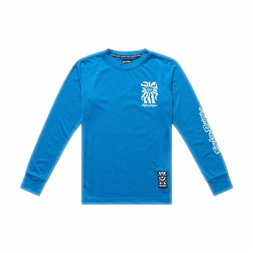 TLD 26.1 YTH SKYLINE RIDE LS TEE ONE EYE AERO BLUE