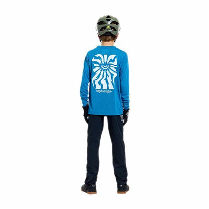 TLD 26.1 YTH SKYLINE RIDE LS TEE ONE EYE AERO BLUE