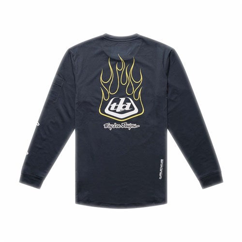 TLD 26.1 YTH RUCKUS RIDE LS TEE PRESSED CARBON