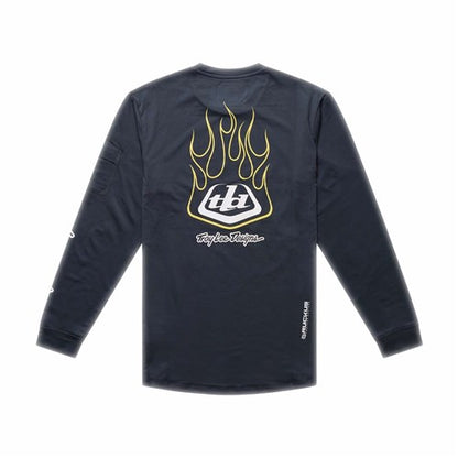 TLD 26.1 YTH RUCKUS RIDE LS TEE PRESSED CARBON