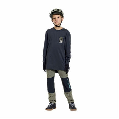 TLD 26.1 YTH RUCKUS RIDE LS TEE PRESSED CARBON