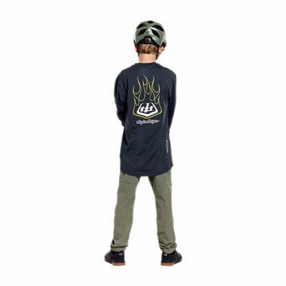 TLD 26.1 YTH RUCKUS RIDE LS TEE PRESSED CARBON