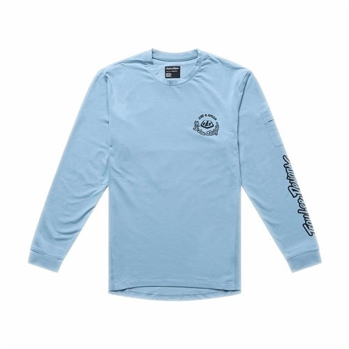 TLD 26.1 YTH RUCKUS RIDE LS TEE CARBS DAWN BLUE