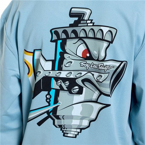TLD 26.1 YTH RUCKUS RIDE LS TEE CARBS DAWN BLUE