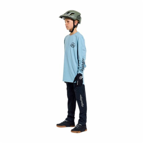 TLD 26.1 YTH RUCKUS RIDE LS TEE CARBS DAWN BLUE