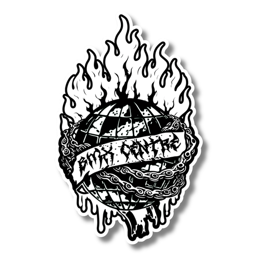 BMX Centre World Chaos Globe Sticker