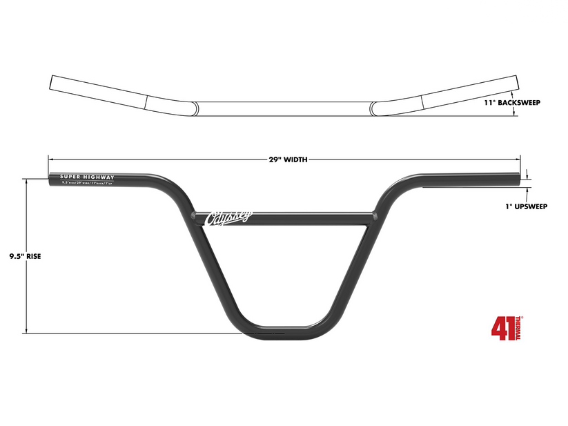 Fast Way Handlebar ODYSSEY Super Highway Handlebar – Bmx Centre