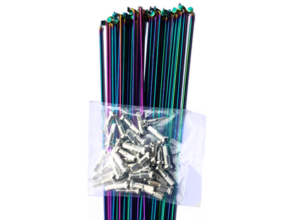 DRS Rainbow Stainless Spokes & Nipples