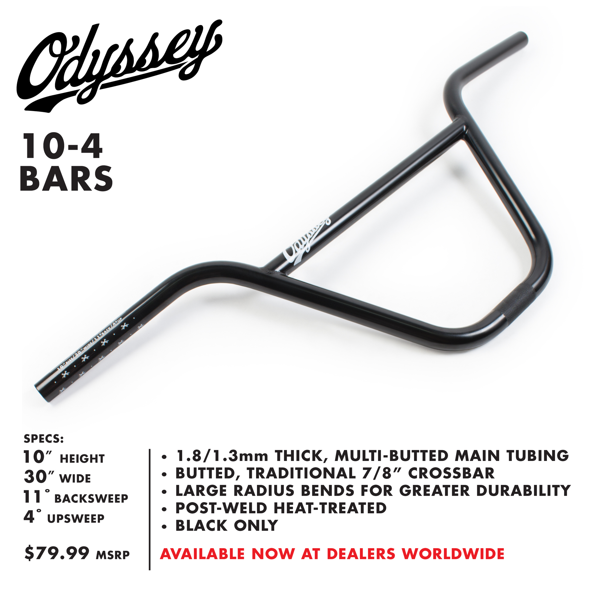 ODYSSEY Ten Four Handlebar – Bmx Centre ODYSSEY Ten Four Handlebar – Bmx Centre