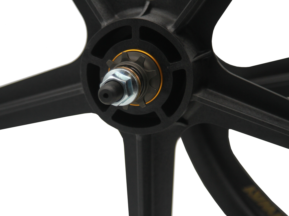 SKYWAY TUFF Graphite Gold 9T Rivet 20" Wheel Set