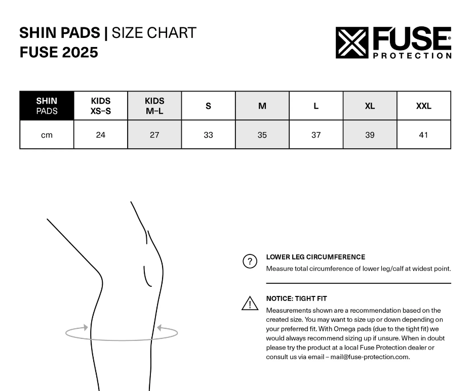 FUSE Alpha Plus Shin Pad Combo