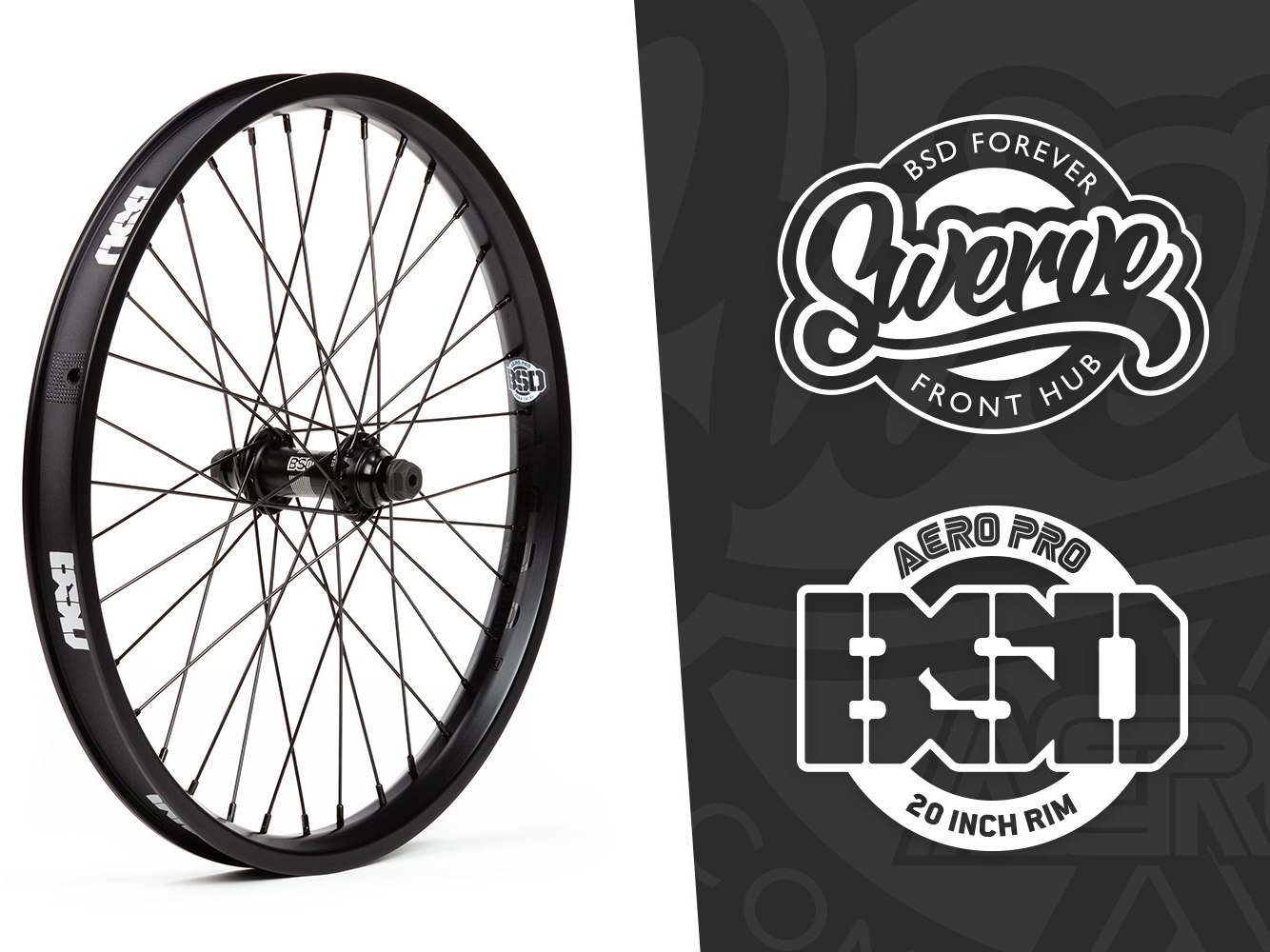 BSD Aero Pro / Swerve X Front Wheel